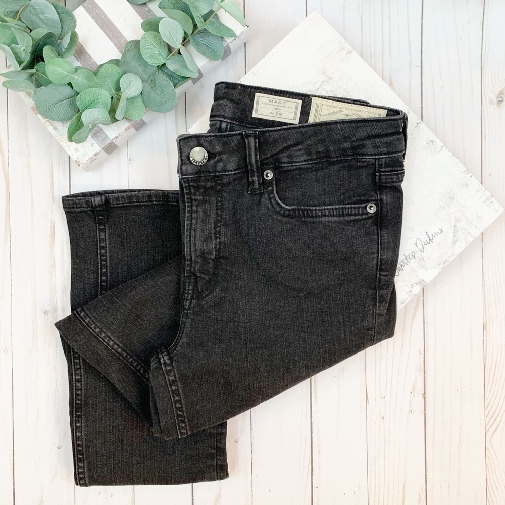 {All Saints} Mast Slashed Knee Skinny Denim Jeans